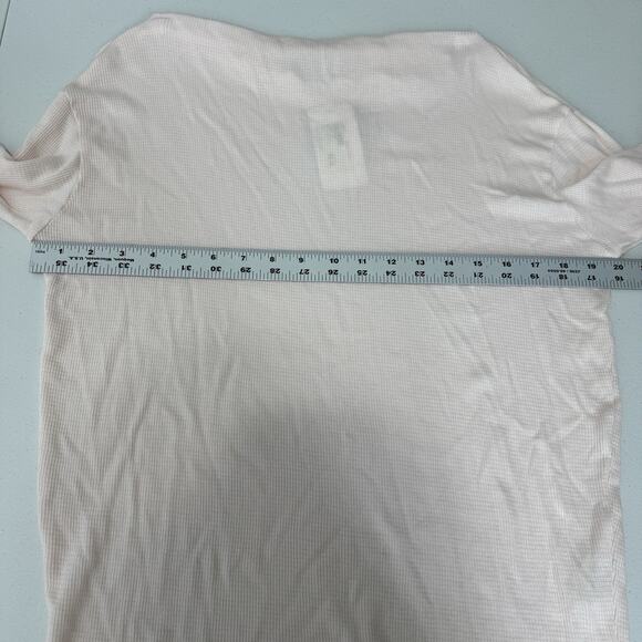 Michael Stars Womens Top S Ballet Pink Penelope Waffle Knit Off The Shoulder Tee - Picture 5 of 12